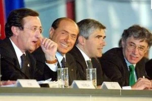 Fini, Berlusconi, Casini e Bossi