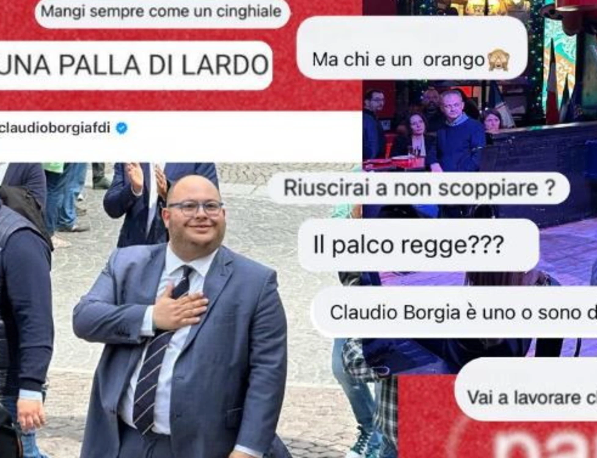 Claudio Borgia insultato: "Grasso, fai schifo". Il meloniano dà una lezione a tutti