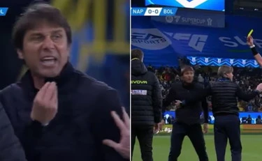 Antonio Conte fuori controllo: la frase urlata all'arbitro