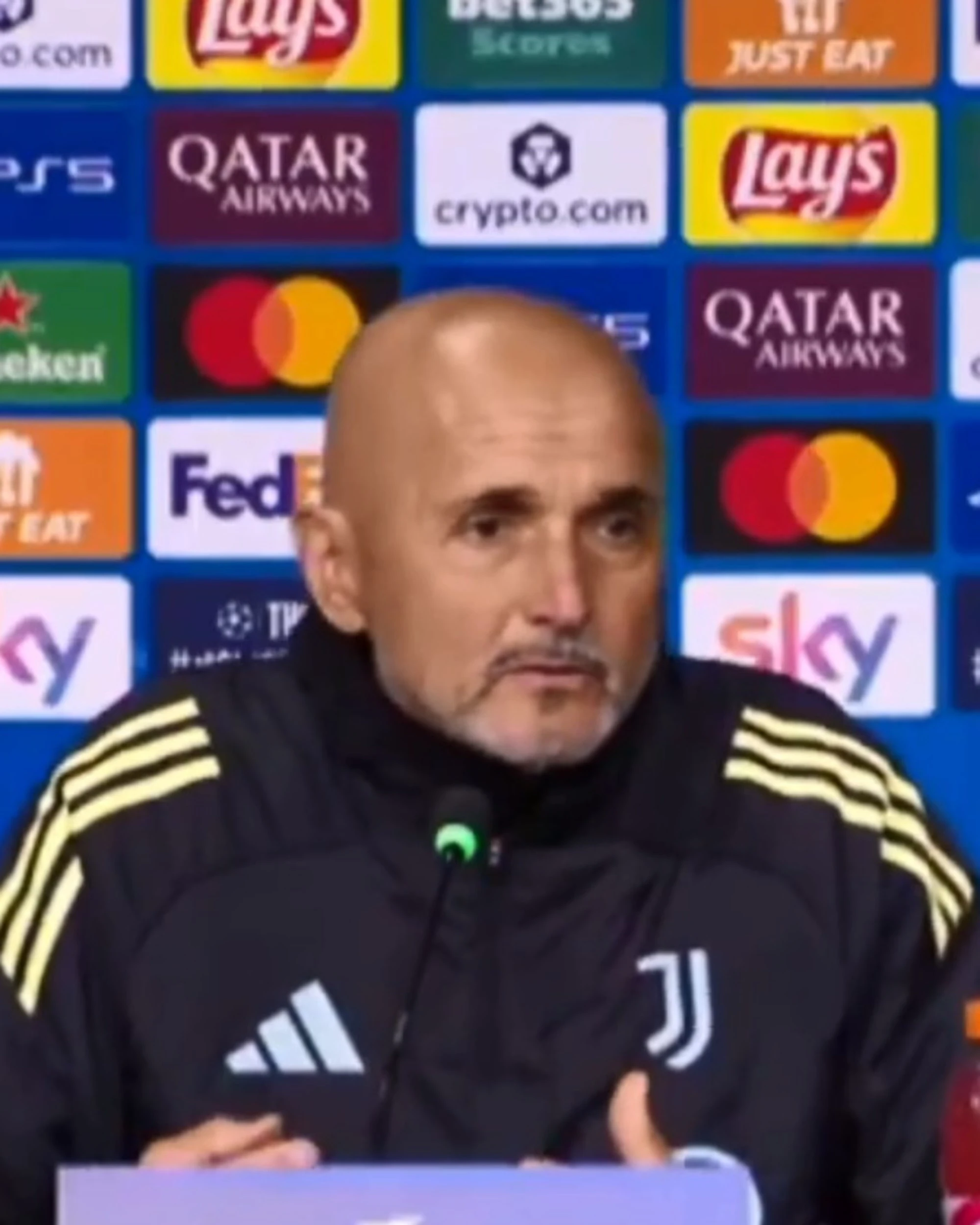 Juve, così Spalletti "dribbla" la domanda: "Tocca a te, hai sentito?"