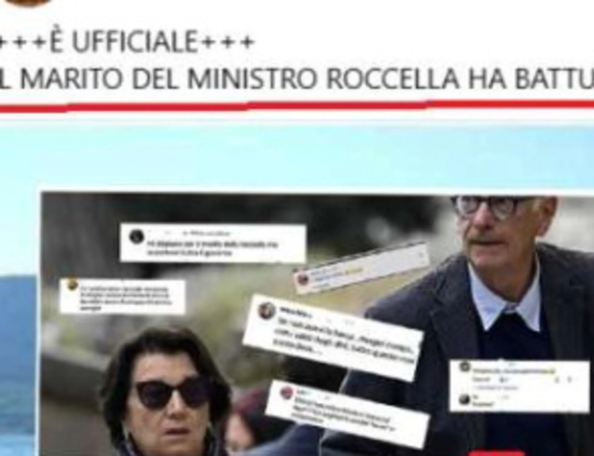 Leggi l'articolo: "Battuto il record di Maiorca". Poi questa foto: nuovo orrore contro il marito della Roccella