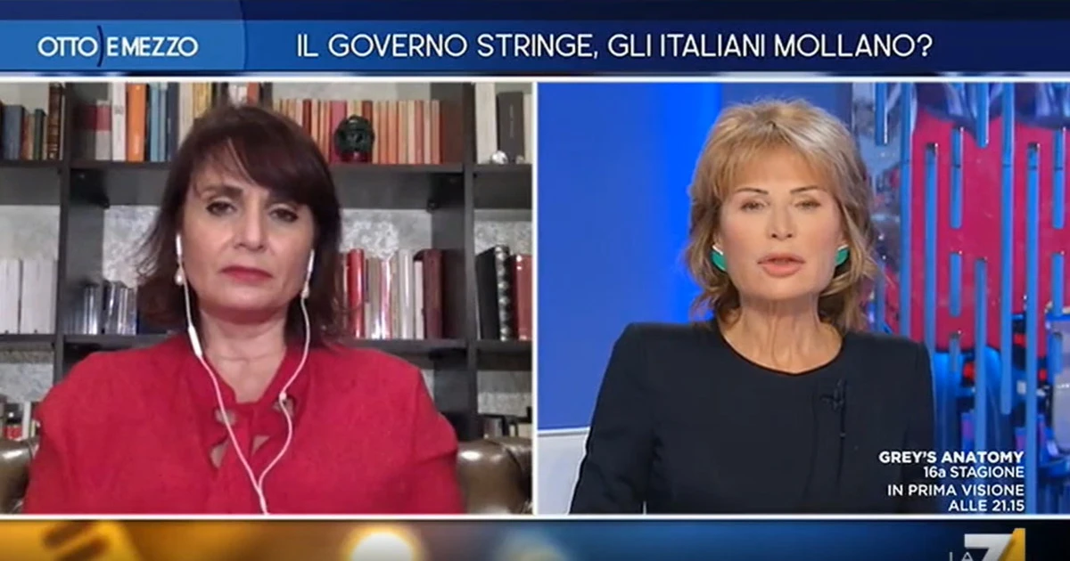 Otto e Mezzo, Lilli Gruber aizza Antonella Viola e lei sfregia Matteo Salvini: "Ci manca quello, siamo a posto"