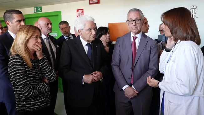 Modena, Mattarella e Meloni visitano i feriti all'Ospedale di Baggiovara