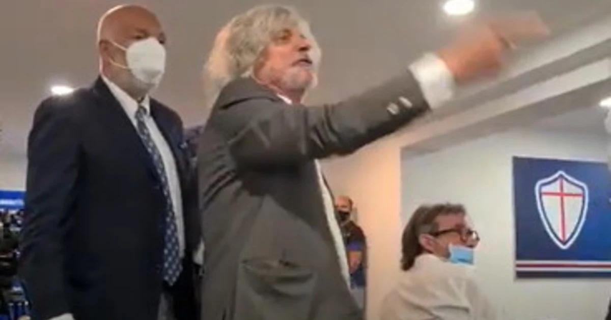 Sampdoria, Massimo Ferrero impazzisce contro il giornalista della Gazzetta: "Buffone, rompe i co*** tutti i giorni, solo caz***"