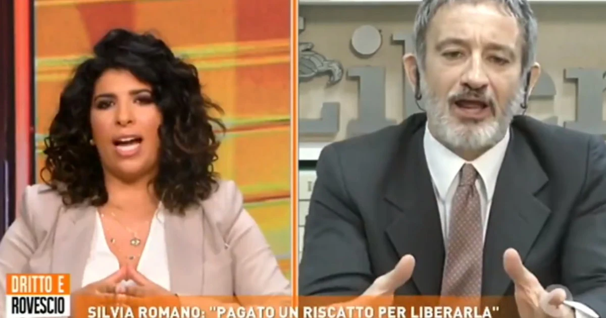 Pietro Senaldi, rissa con Karima Moual a Dritto e rovescio: "Silvia Romano ha ringraziato i carcerieri e non l'Italia"