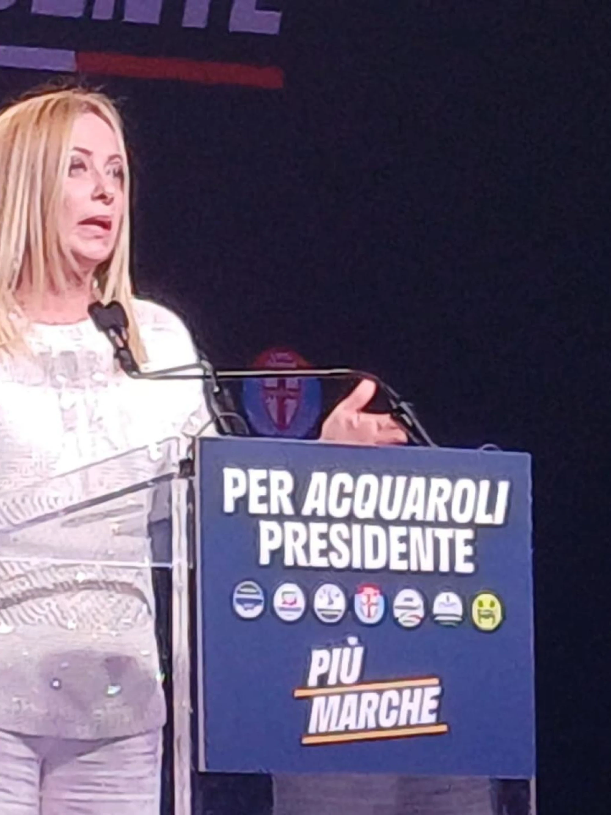 Ancona, Meloni lancia Acquaroli e stronca Conte: "Che progetto è mandarmi a casa?"