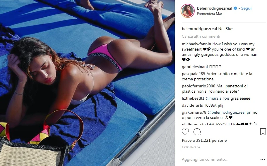 Belen Rodriguez, la perfezione assoluta del lato B: la foto che i fan non potranno mai scordare