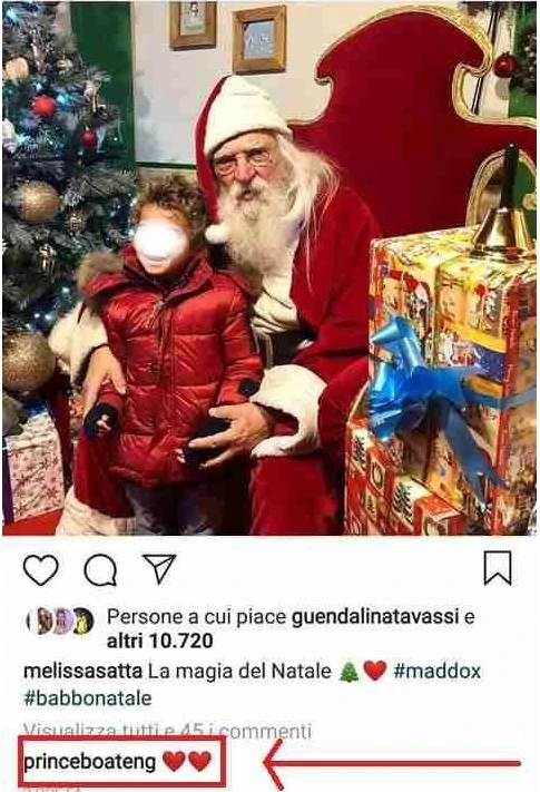 Melissa Satta, il gesto con cui Kevin prince Boateng la spiazza