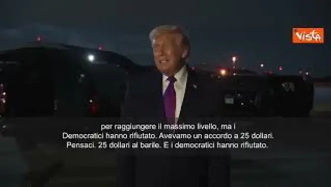 Leggi l'articolo: Crisi Iran, Trump: Rilasceremo al più presto riserve strategiche petrolio