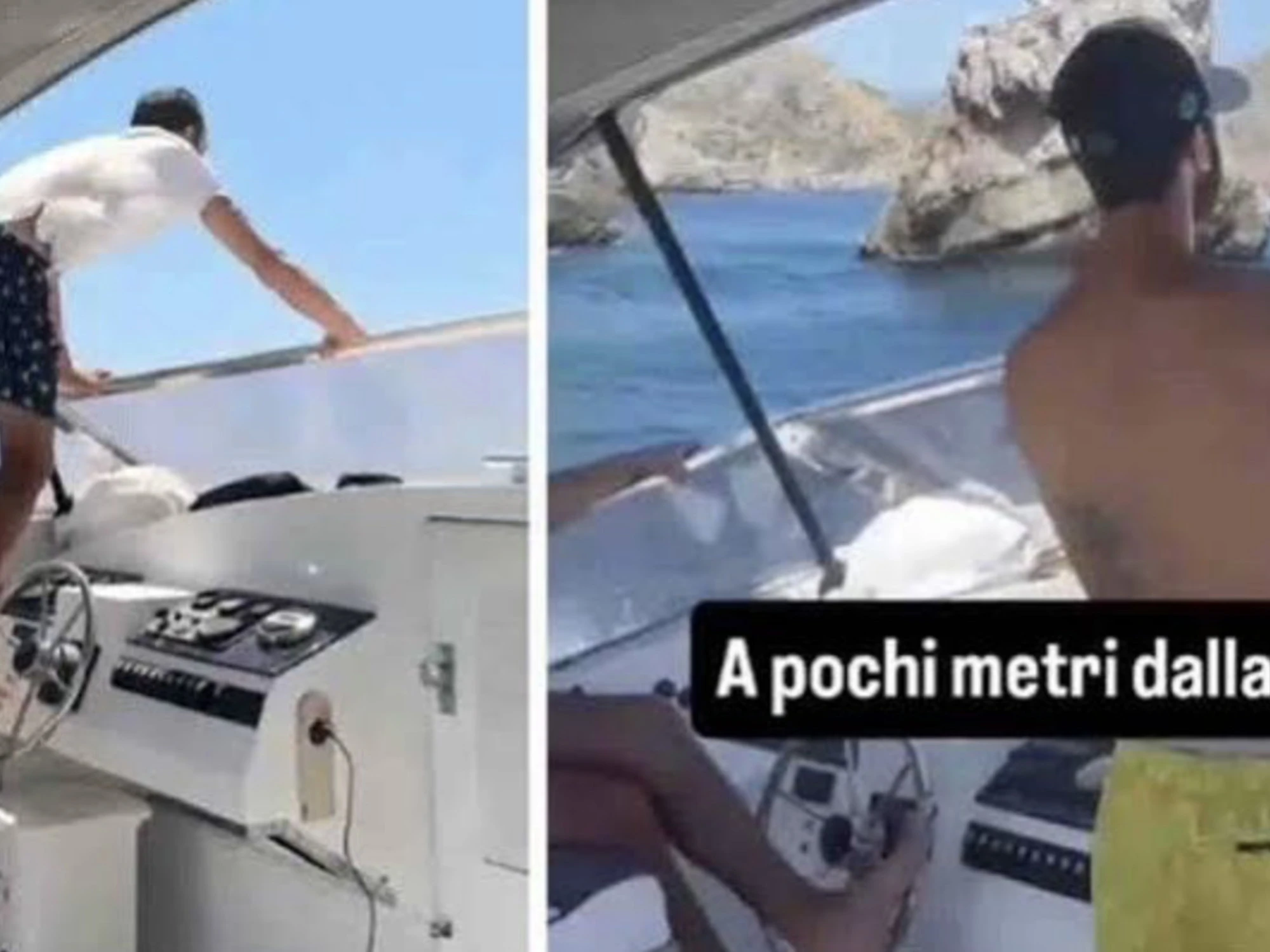 Massa Lubrense, il video diventato un caso: motoscafo guidato coi piedi