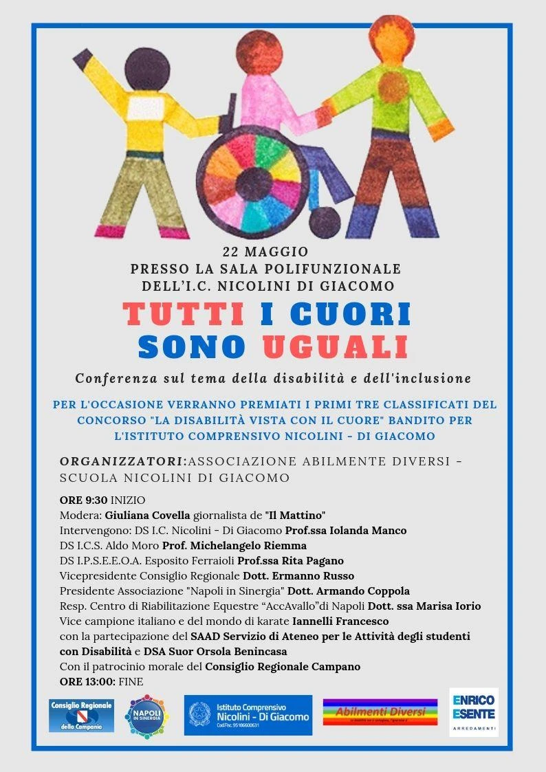 "Tutti i cuori sono uguali": a Napoli il progetto su disabilità e inclusione