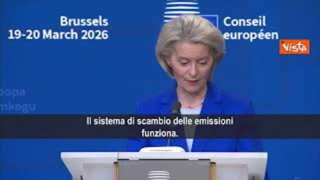 Caro energia, Von Der Leyen: Dobbiamo aggiornare meccanismo Ets e abbassare tasse elettricità