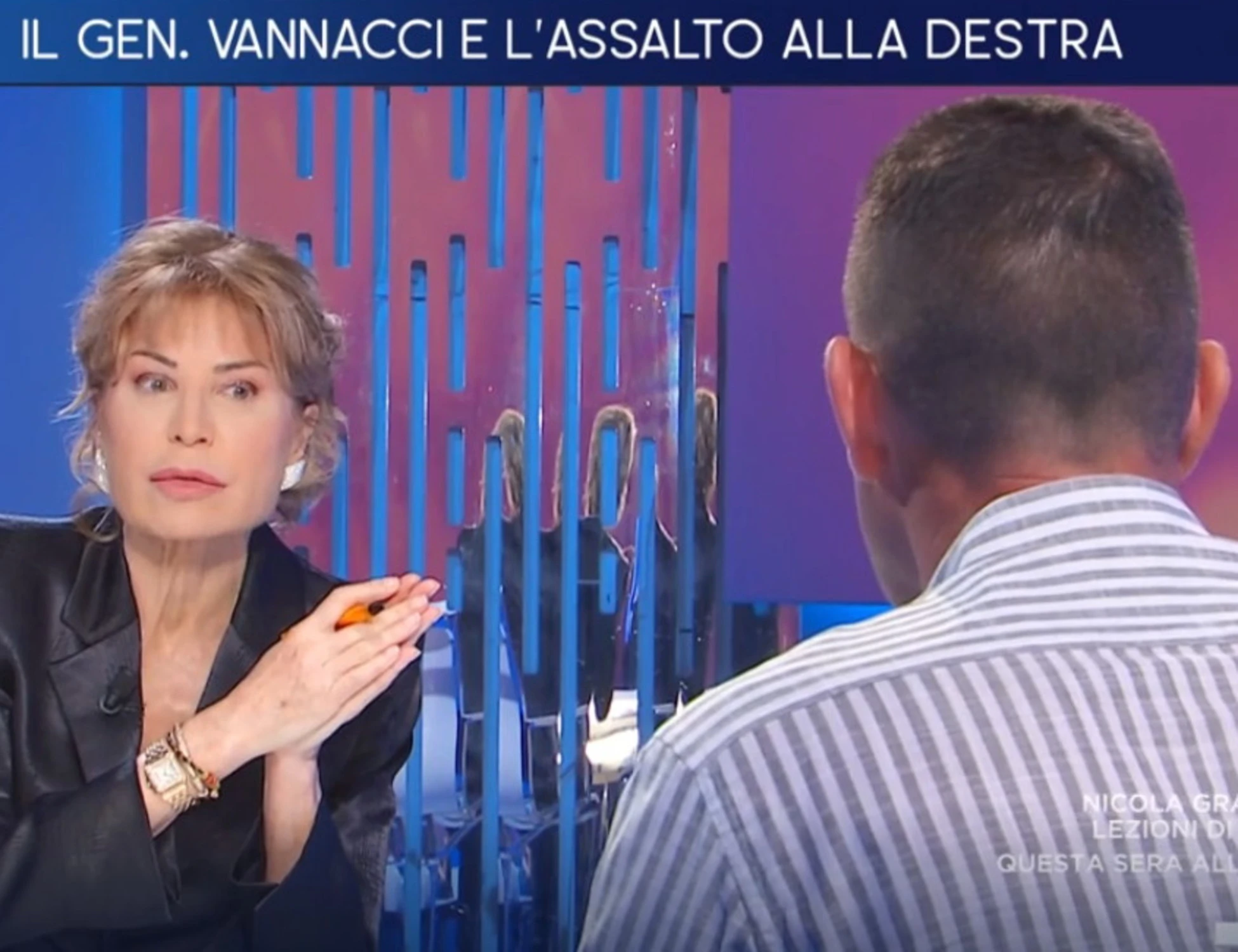 Otto e Mezzo, Lilli Gruber provoca: "Se lei fosse gay?". Il generale Vannacci lo smonta