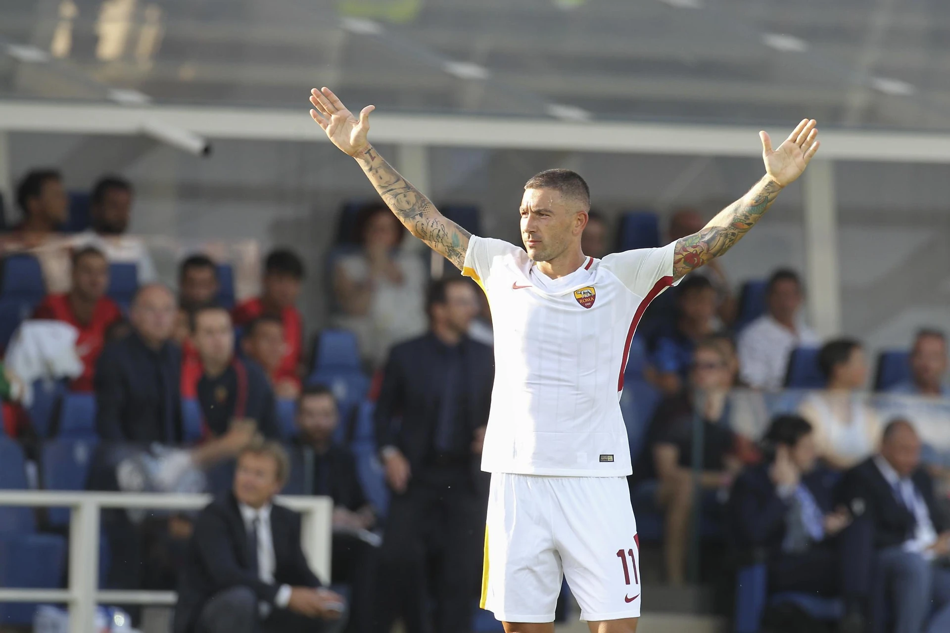 Roma, Di Francesco gode alla prima: 1-0 contro l'Atalanta, firma Kolarov