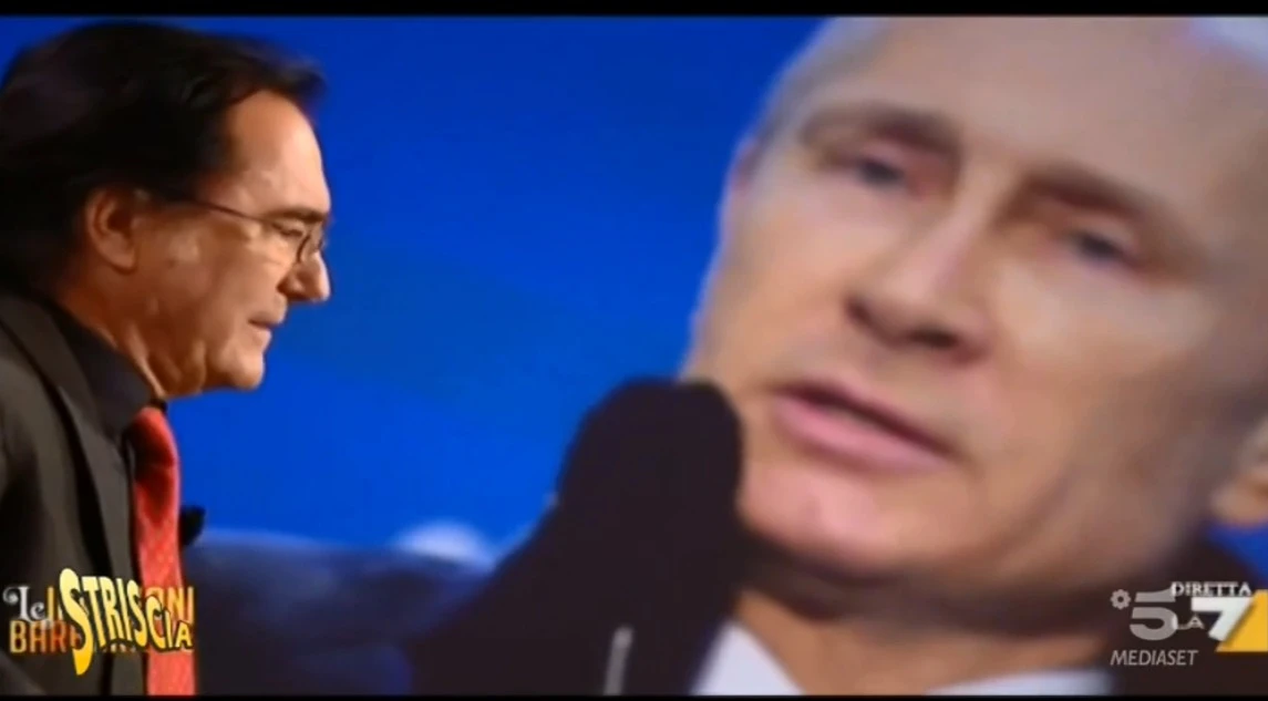 Striscia la Notizia e la spia Al Bano Carrisi: "Inquietante rivelazione, il codice che usa con Putin"