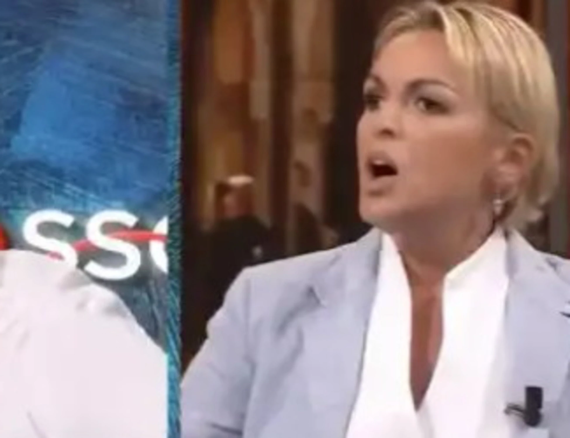 Filorosso, rissa Cacciari-Pascale: "Stia attenta", "Si vergogni"