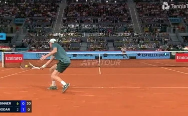 Sinner prende a pallate Jodar, il "nuovo Alcaraz": il colpo che zittisce Madrid