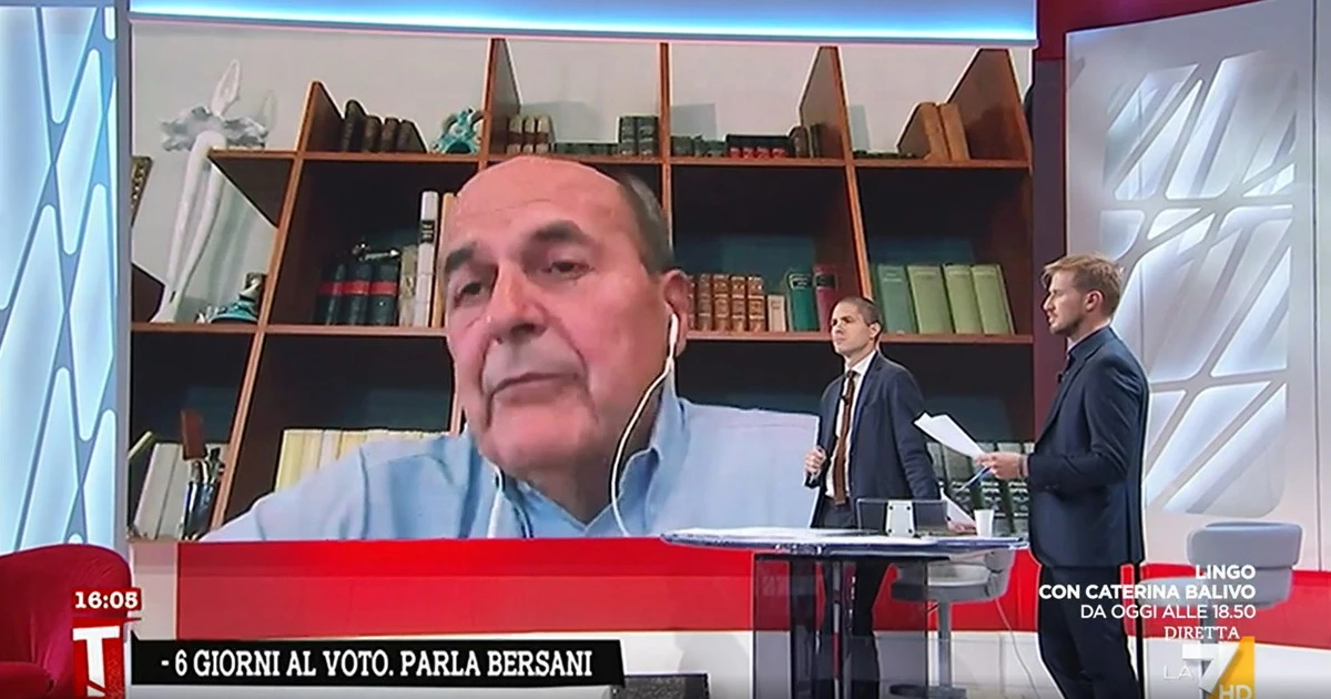 Tagadà, rosicata di Bersani: "Non ci piove, che fine faranno Meloni e Salvini"