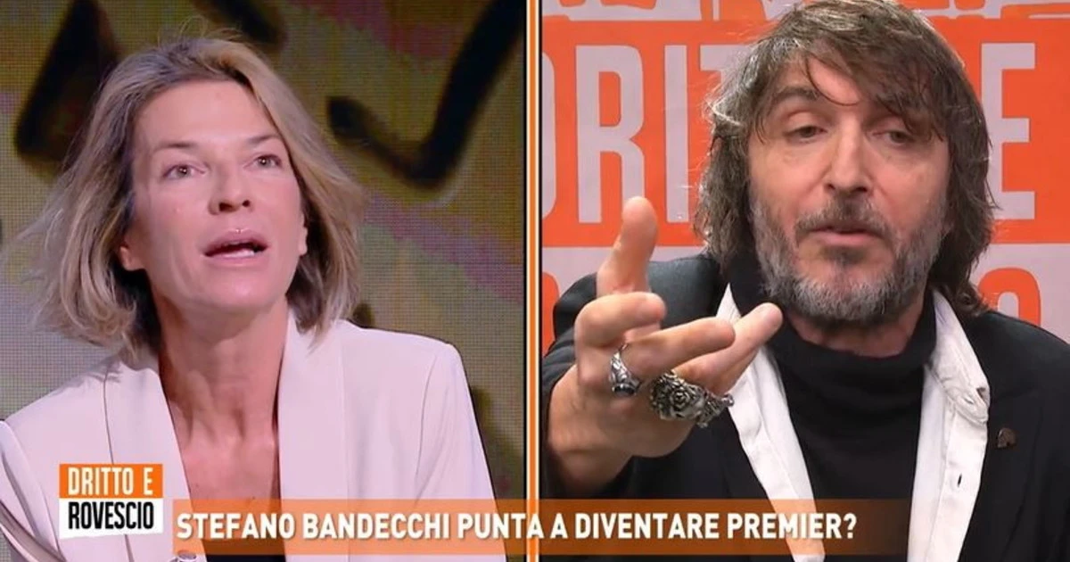 Dritto e rovescio, Cruciani contro Fusani: rissa e boato in studio