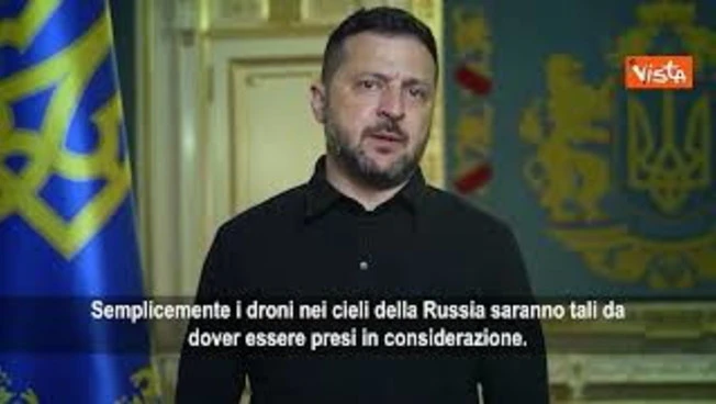 Zelensky: Cieli della Russia non sono più sicuri, compagnie aeree prendano nota