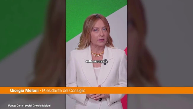 Ddl Sicurezza, Meloni "Lo Stato è dalla parte di chi rispetta le regole"