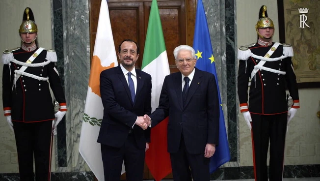Mattarella riceve il presidente di Cipro, "Paese amico e alleato"