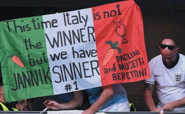 Sinner supera il calcio nel cuore degli italiani