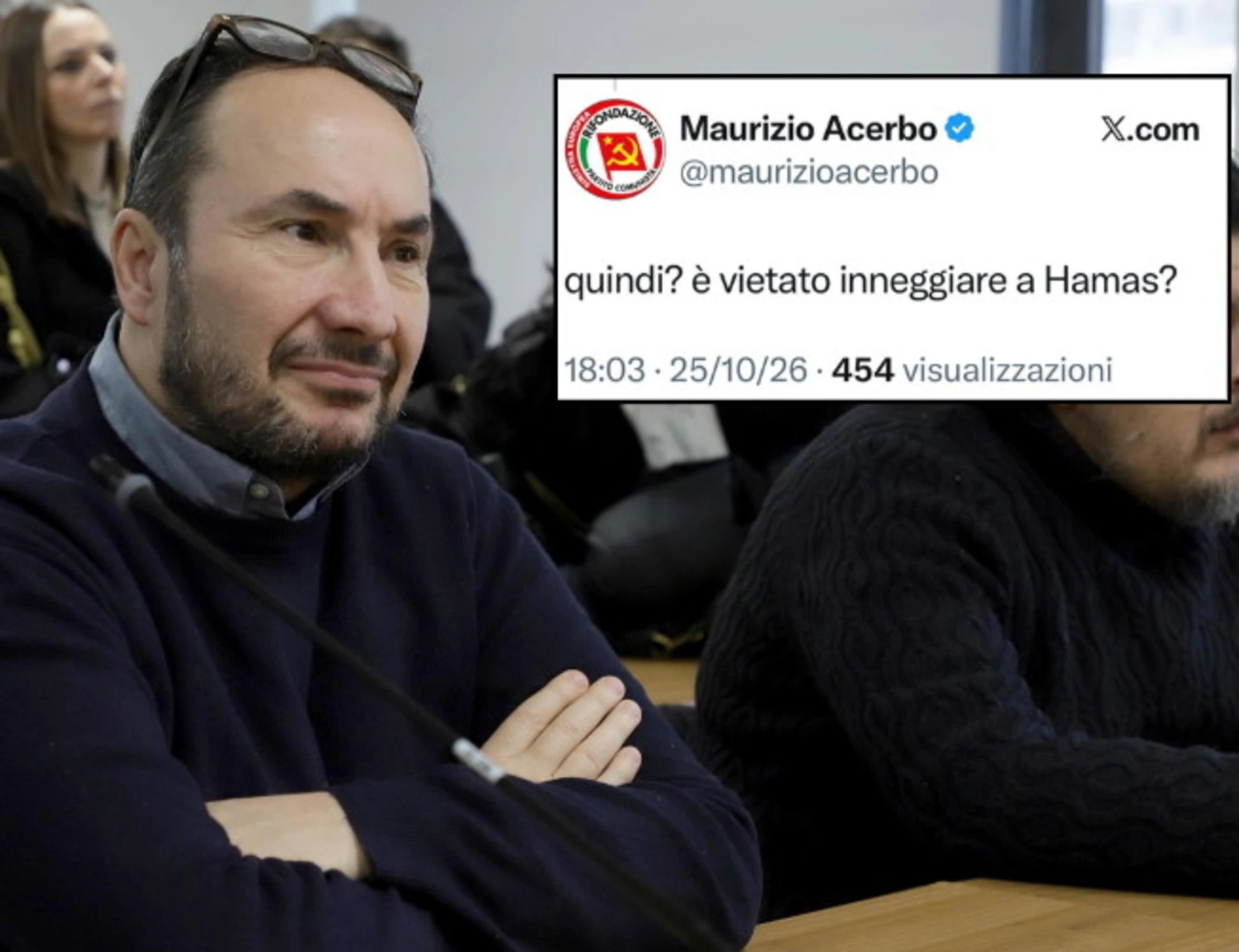 Rifondazione, la vergogna di Acerbo (fresco di accordo col Pd): "È vietato inneggiare ad Hamas?"