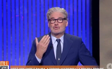 Dritto e rovescio, Del Debbio perde la calma: "Viglacchi, io vengo lì"