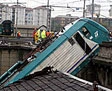 Deraglia treno a Milano