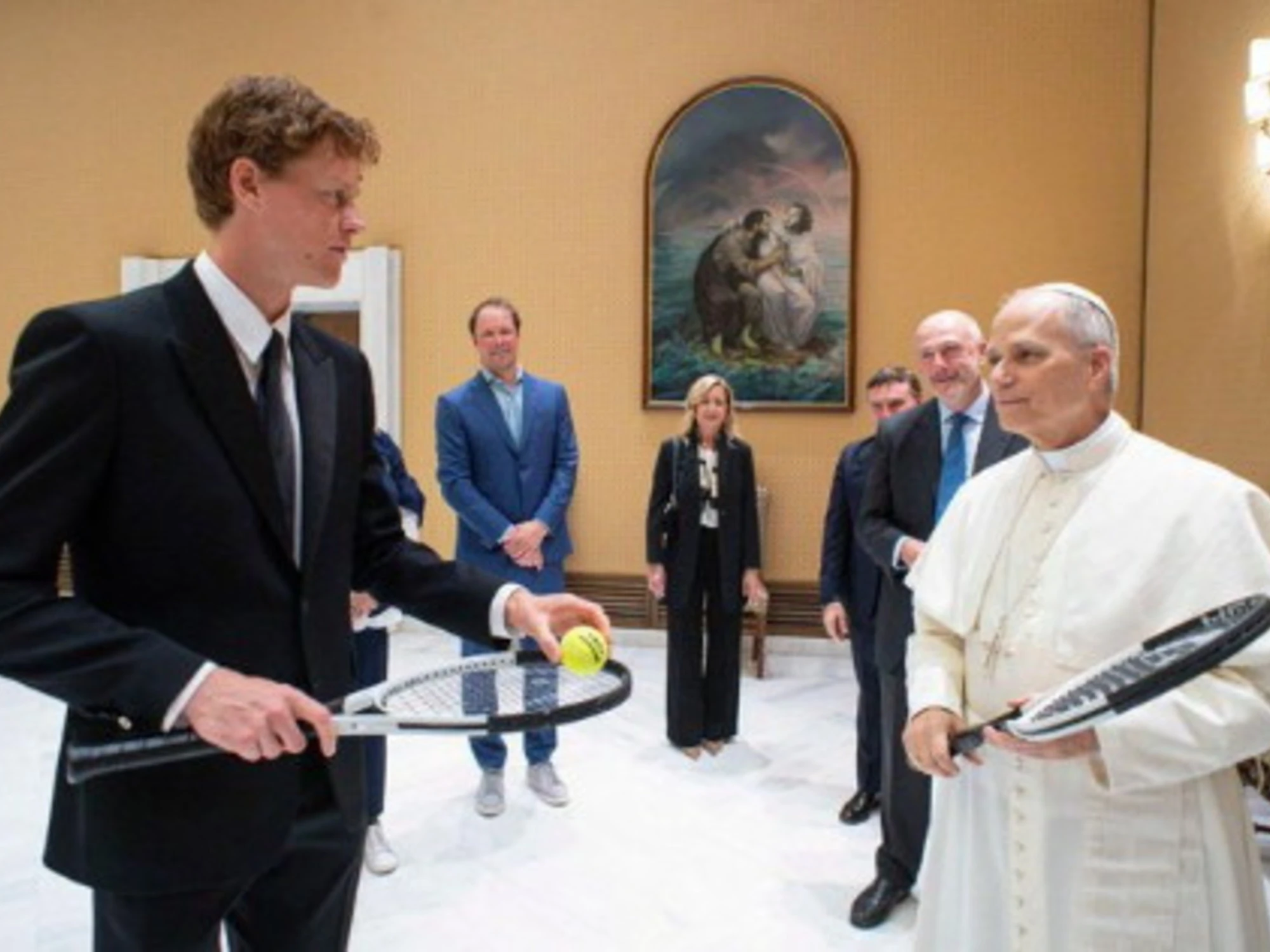Sinner al Roland Garros, la foto col Papa: Rinderknech provoca