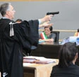 Caso Sandri, pm mima in aula