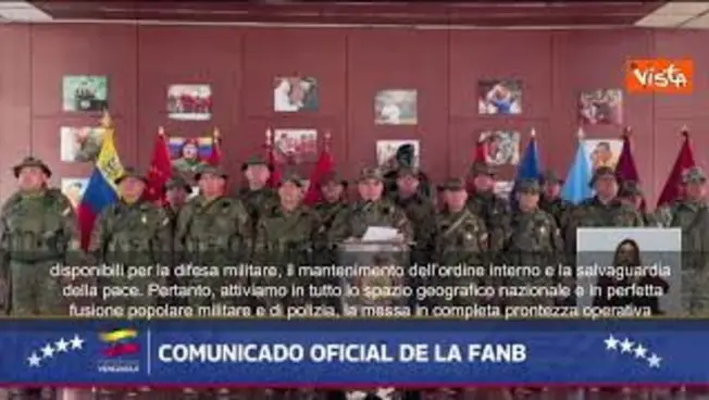 Leggi l'articolo: Esercito Venezuela riconosce la vice di Maduro, Delcy Rodriguez, come Presidente