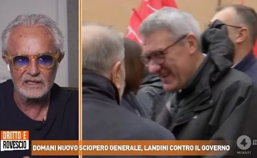 Dritto e rovescio, Briatore demolisce Landini: "Fossi in lui darei le dimissioni"
