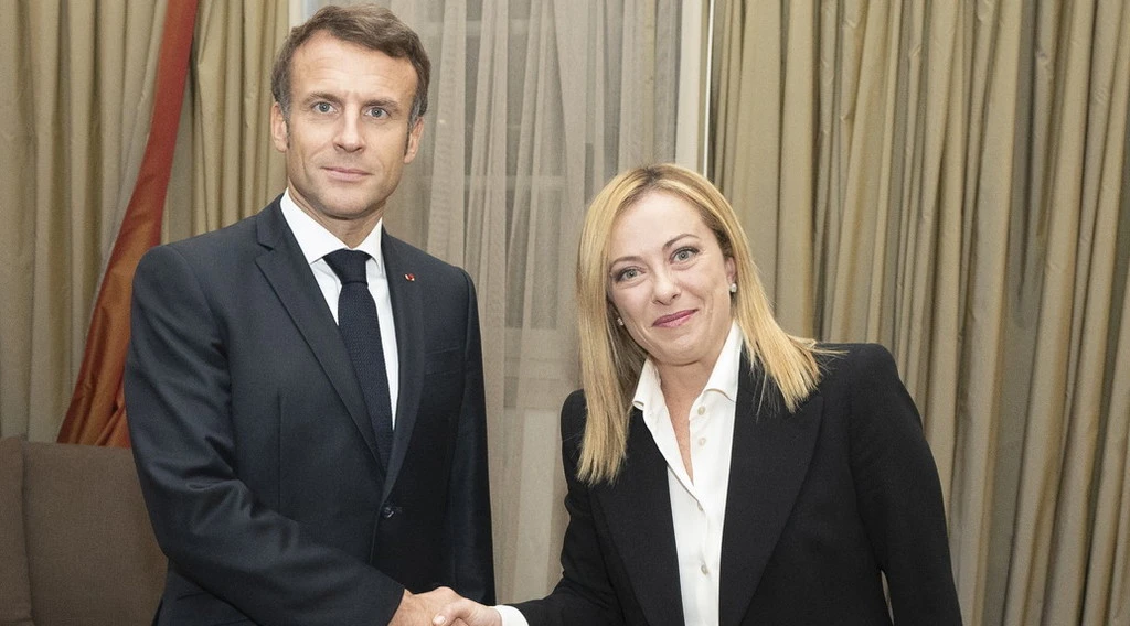 &nbsp;Macron e Meloni