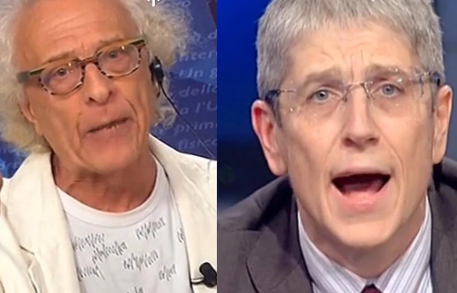 Juventus-Roma, rissa tra Giampiero Mughini e Mario Giordano a "Tiki Taka"