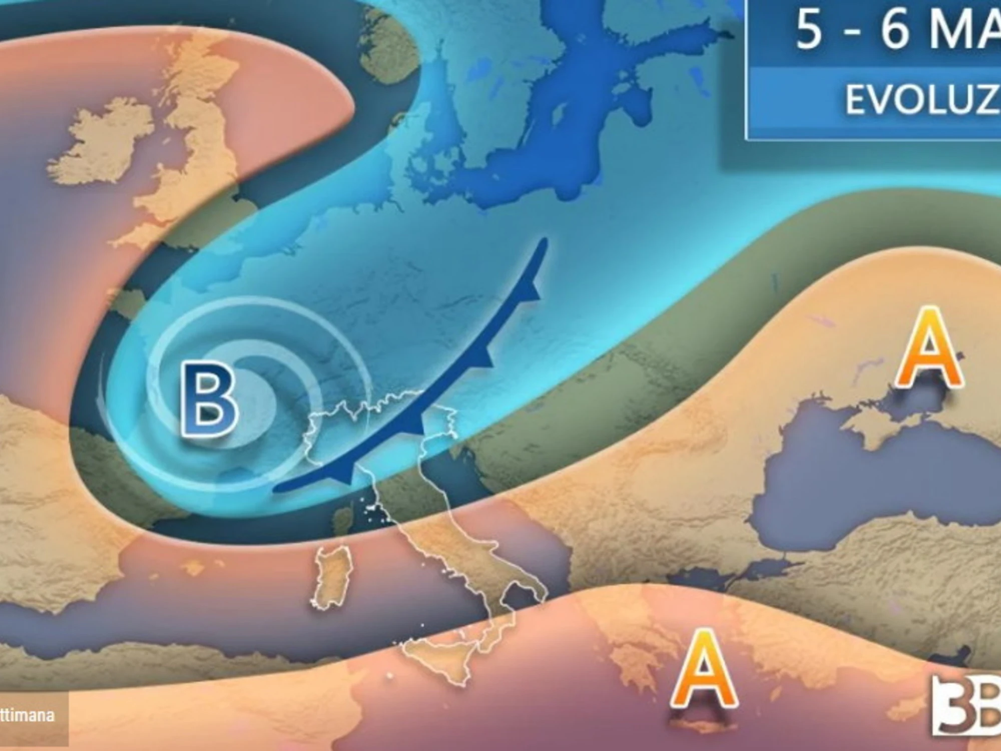 Meteo "punitivo": piogge, nubifragi e freddo. Settimana da incubo