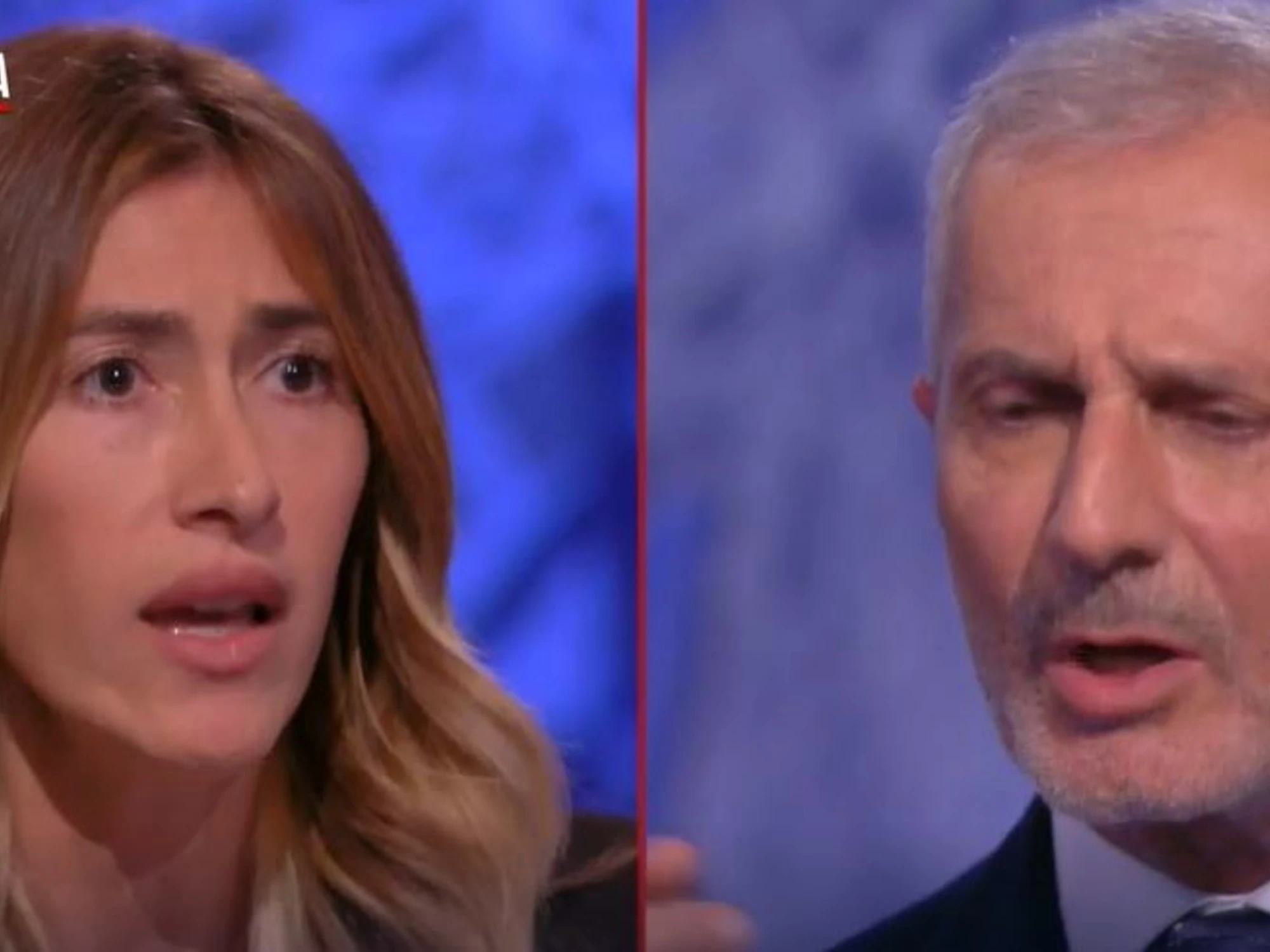 PiazzaPulita, scontro Chirico-Carofiglio: "Non faccia queste smorfie", "Si addormenta"