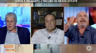 Vauro contro Mario Giordano: "Se il chihuahua abbaia mentre parlo...", scontro sui migranti
