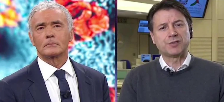 Massimo Giletti a Giuseppe Conte durante Non è l'Arena: "Cu** di pietra, questo dicevano di lei"