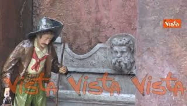 Ecco il presepe di Piazza di Spagna a Roma