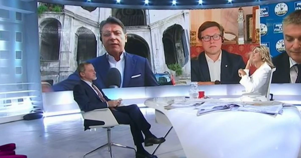 L'aria che tira, arriva Giuseppe Conte e Myrta Merlino lo chiama così: "Mi perdoni", grosso imbarazzo