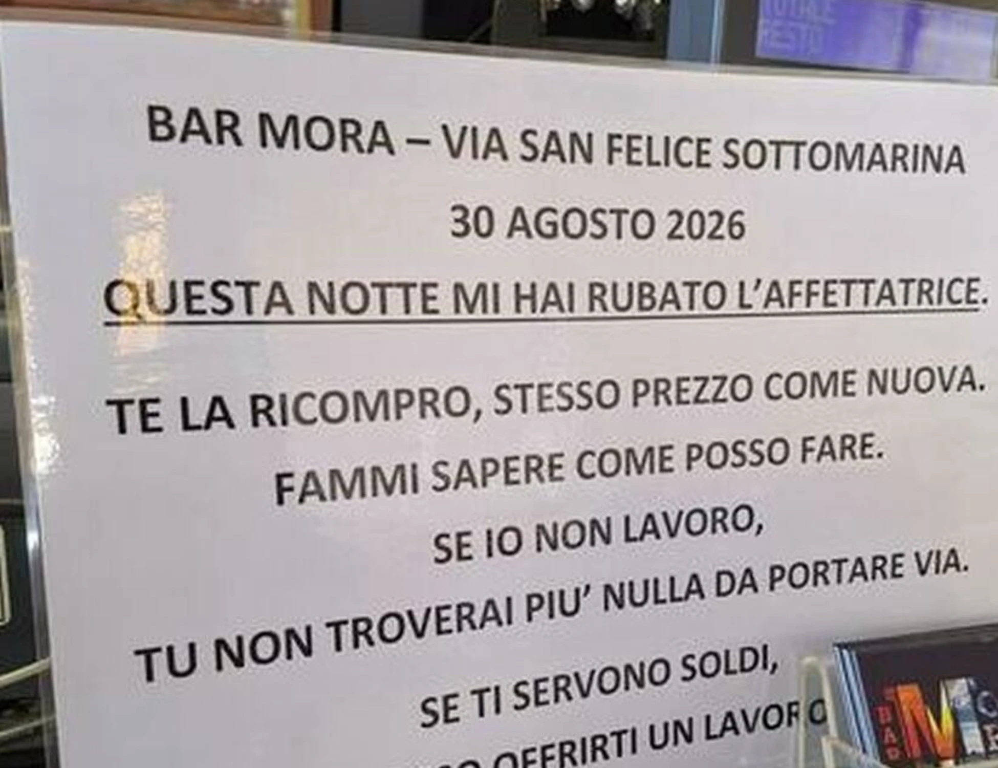 Chioggia, derubato 4 volte in un anno offre un lavoro al ladro: "Se ti servono soldi..."