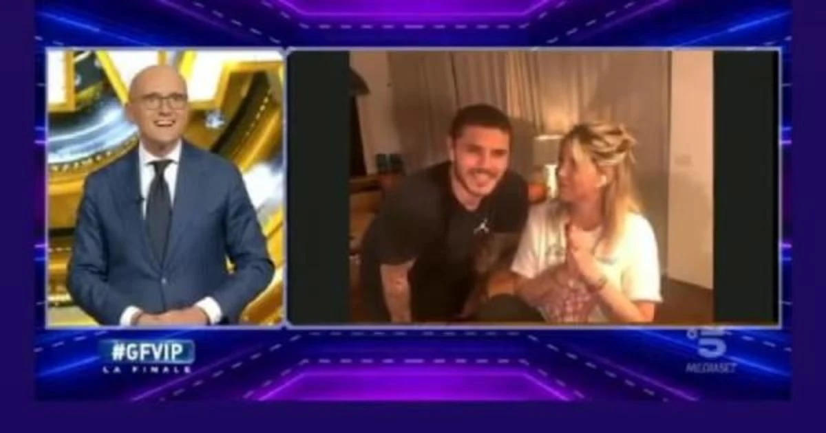Grande Fratello Vip, Mauro Icardi zittito da Wanda Nara: la "bastonata" in diretta, un collegamento clamoroso