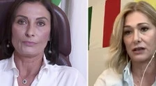 L'aria che tira, Francesca Donato e Alessia Morani: rissa clamorosa. "Ma esci dall'Italia", poi le ride in faccia