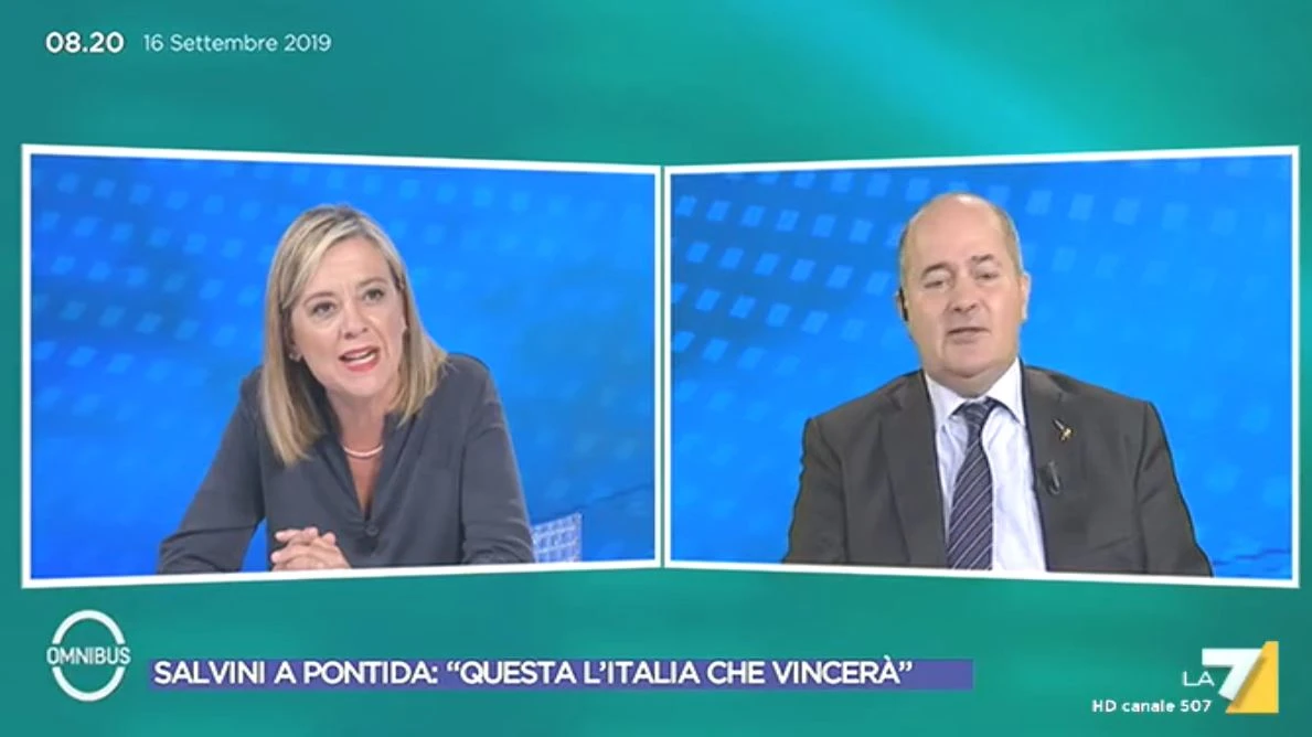 Gad Lerner, scontro a Omnibus Dario Galli-Daniela Preziosi: "Venuto per provocare", "No, è il suo lavoro"