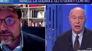 Otto e Mezzo, rissa Montanari-Paolo Mieli: "Sciocchezza storica", "Dimmi allora cosa vuol dire"
