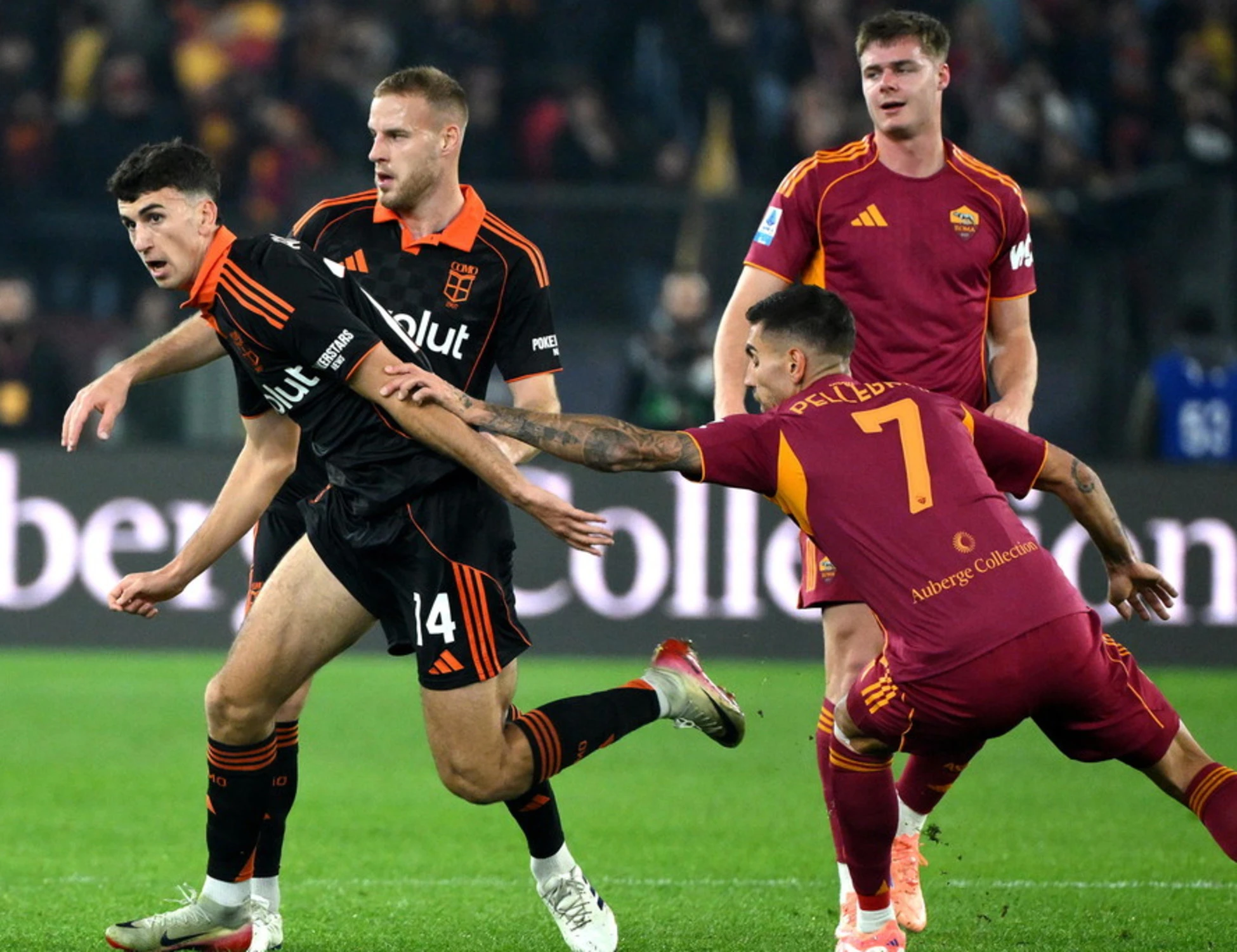 Roma, Como sconfitto all'Olimpico 1 a 0: decide un gol di Wesley