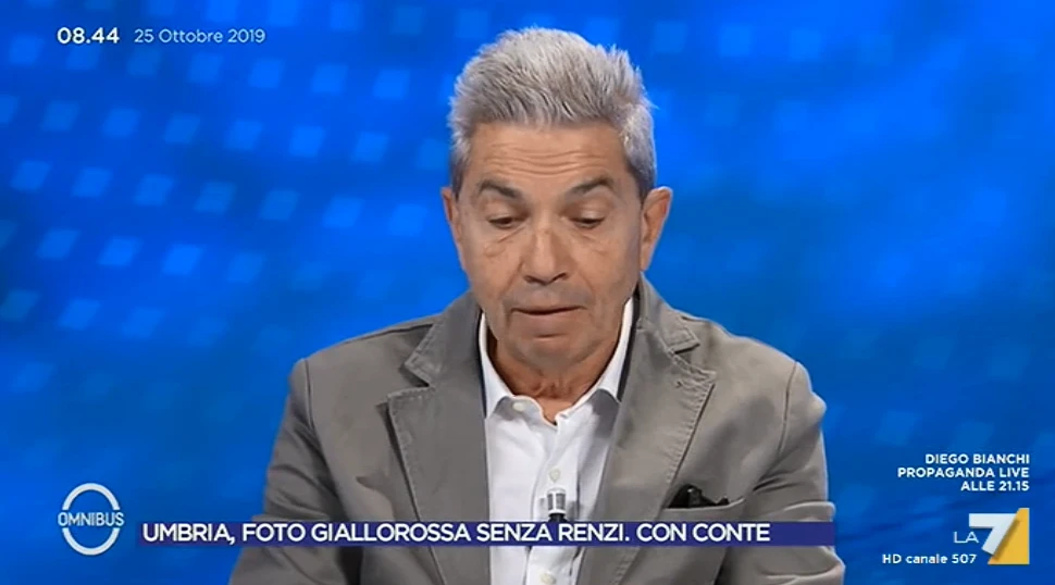 Antonio Padellaro a Omnibus: "Umbria, Salvini canta vittoria? Avrà dei sondaggi che la confermano"