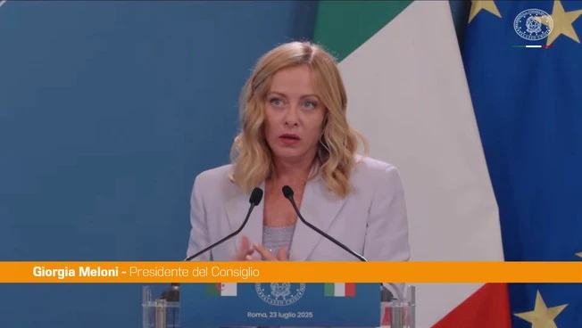 Italia-Algeria, Meloni "Sull'energia salda cooperazione"